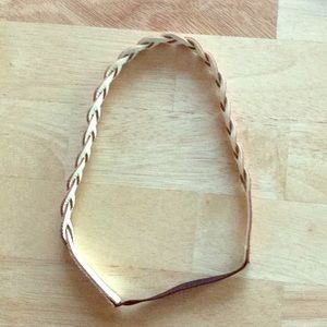 Reversible braided elastic headband